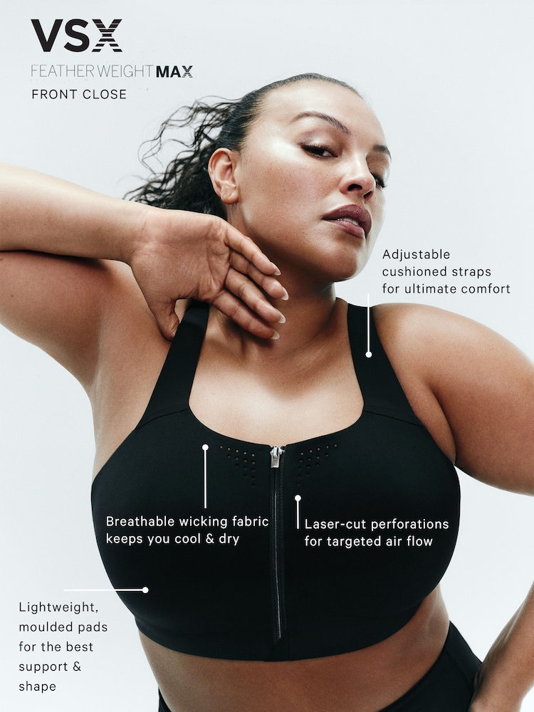 Victoria's Secret Pink Island Front Close Featherweight Max™ High Impact Sports Bra - Image 3 of 3 Victoria's Secret Pink Island Front Close Featherweight Max™ High Impact Sports Bra - Image 3 of 3