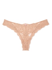 Victoria's Secret Praline Nude Thong Lace Knickers - Image 4 of 4