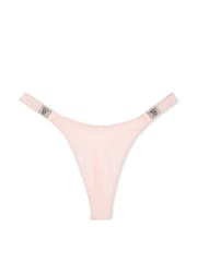 Victoria's Secret Angel Pink Thong Scattered Shine Strap Knickers - Image 3 of 3