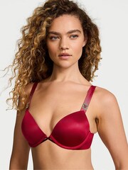 Victoria's Secret Red Lacquer Push Up Scattered Shine Strap Bra - Image 1 of 3