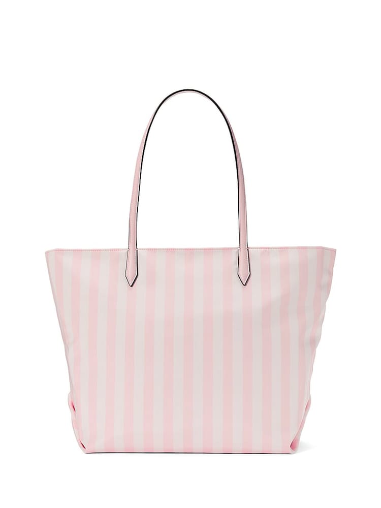Victoria's Secret Iconic Stripe Pink Tote Bag - Image 2 of 3