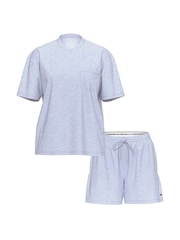 Victoria's Secret Heather Cornflower Blue Cotton Pyjamas Set - Image 3 of 3
