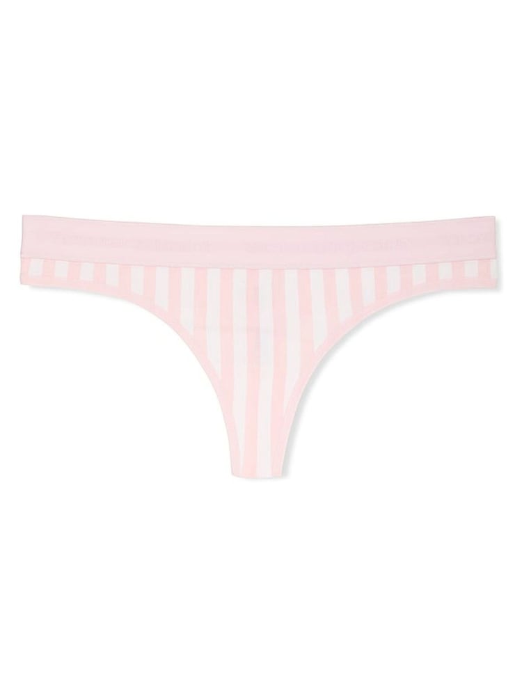 Victoria's Secret Pretty Blossom Pink Stripe Thong Logo Knickers - Image 3 of 3 Victoria's Secret Pretty Blossom Pink Stripe Thong Logo Knickers - Image 3 of 3