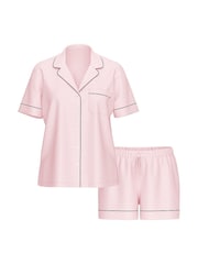 Victoria's Secret Angel Pink With Black Piping Modal Short Pyjamas Set - Image 3 of 3