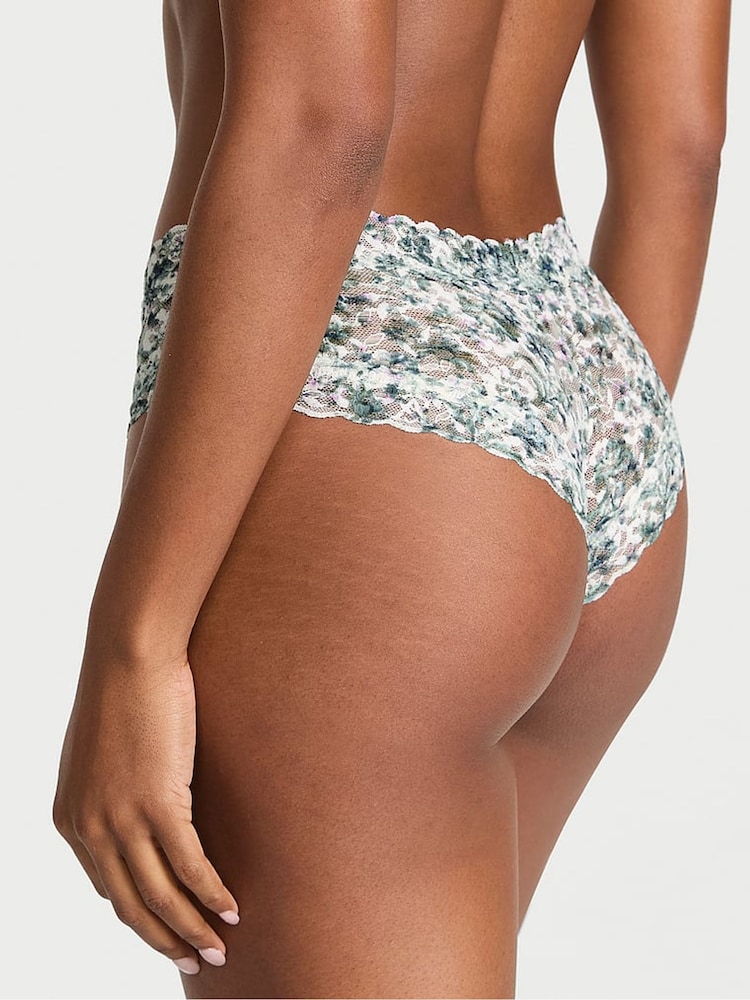 Victoria's Secret White Floral Cheeky Knickers - Image 2 of 3 Victoria's Secret White Floral Cheeky Knickers - Image 2 of 3
