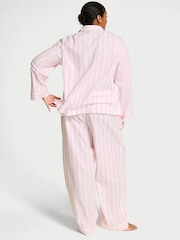 Victoria's Secret Pretty Blossom Pink Stripe Cotton Long Pyjamas Set - Image 2 of 2