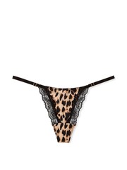 Victoria's Secret Leopard Brown Lace Trim Knickers - Image 3 of 3