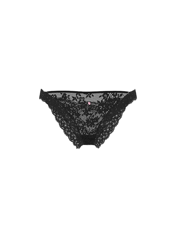 Victoria's Secret Black Bikini Lace Knickers - Image 3 of 3