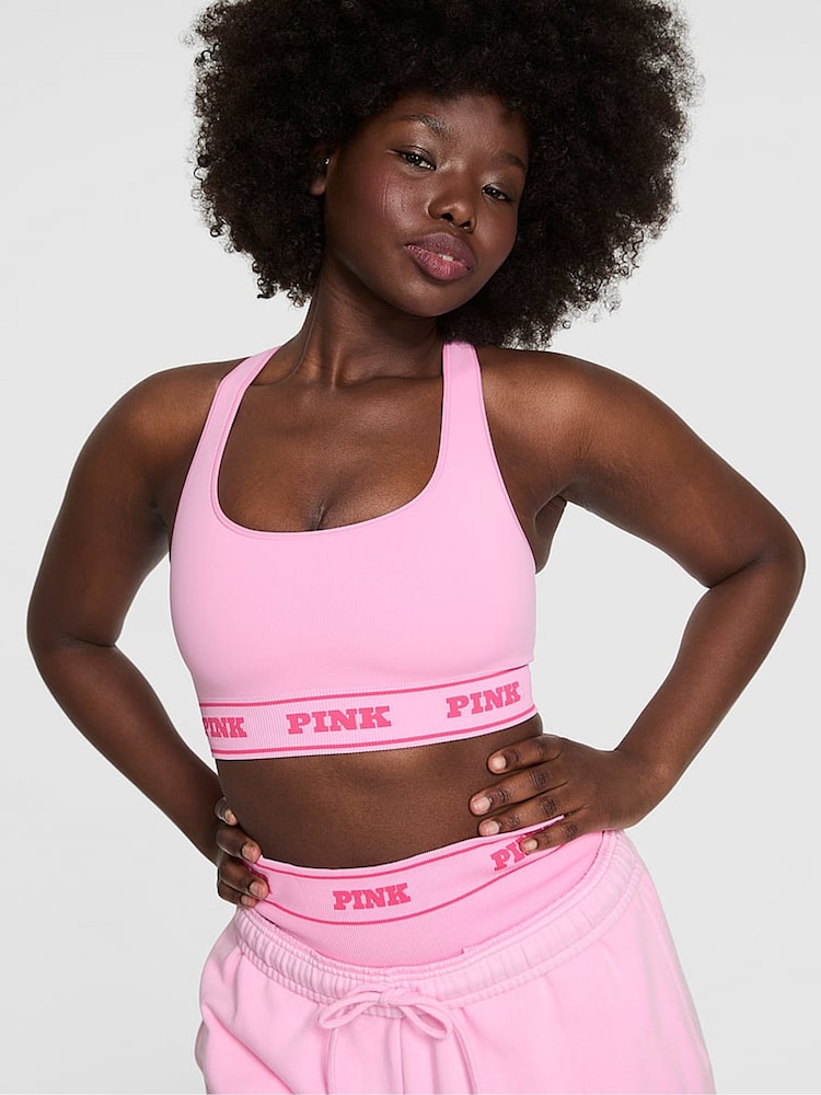 Victoria's Secret PINK Pink Reversible Sports Bra - Image 1 of 4