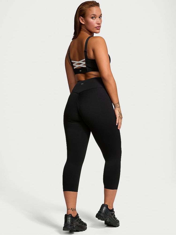 Victoria's Secret Black Elevate™ Capri Leggings - Image 2 of 4