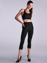 Victoria's Secret Black Elevate™ Capri Leggings - Image 3 of 4