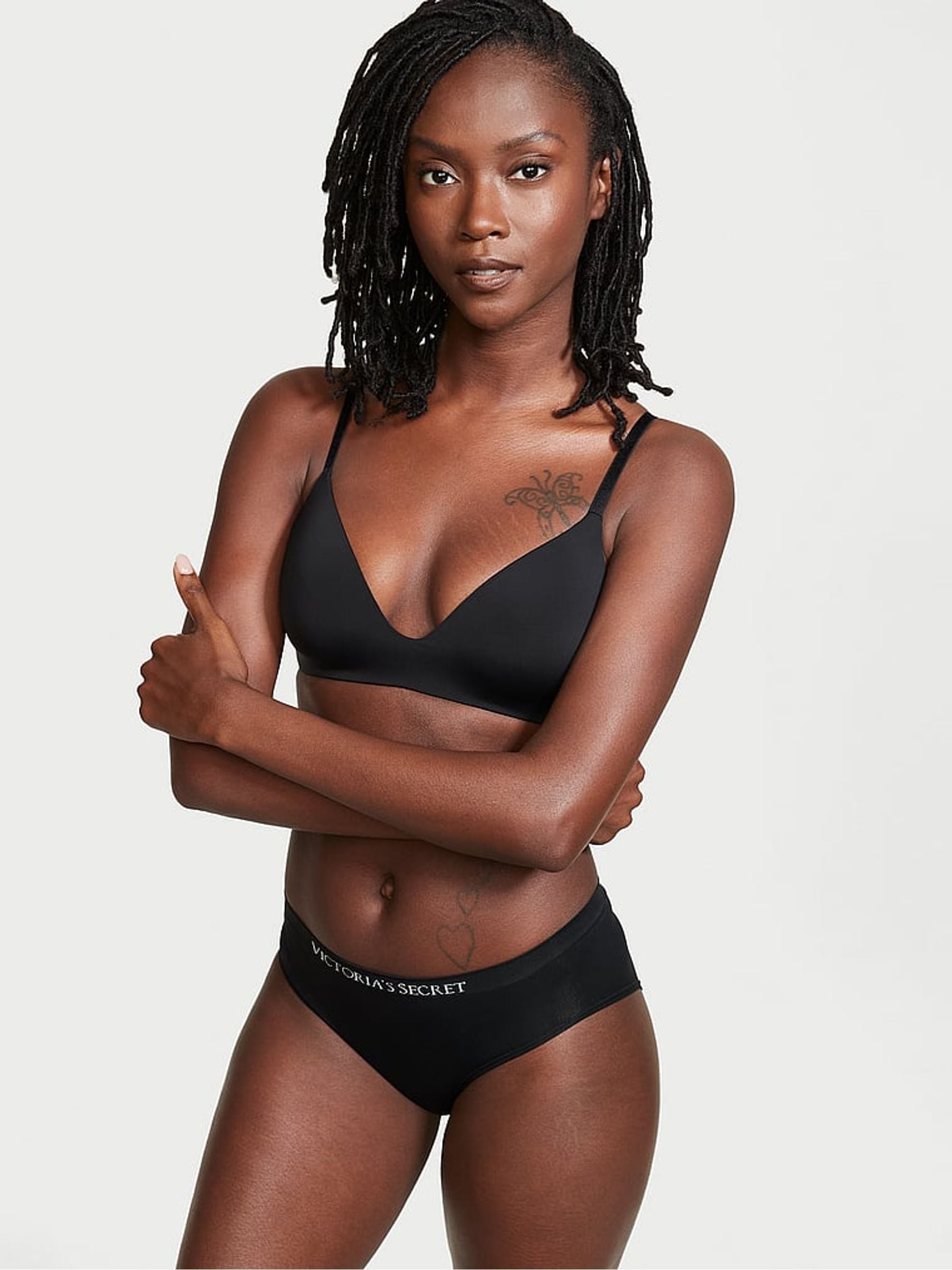 Victoria's Secret Black Hipster Knickers