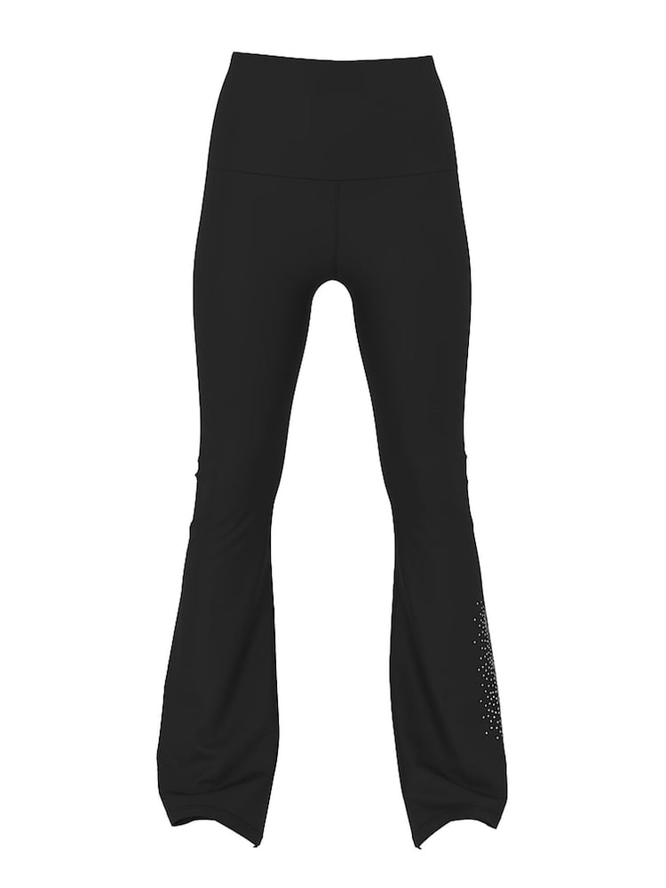Victoria's Secret PINK Black Diamonte Foldover Leggings - Image 3 of 3 Victoria's Secret PINK Black Diamonte Foldover Leggings - Image 3 of 3