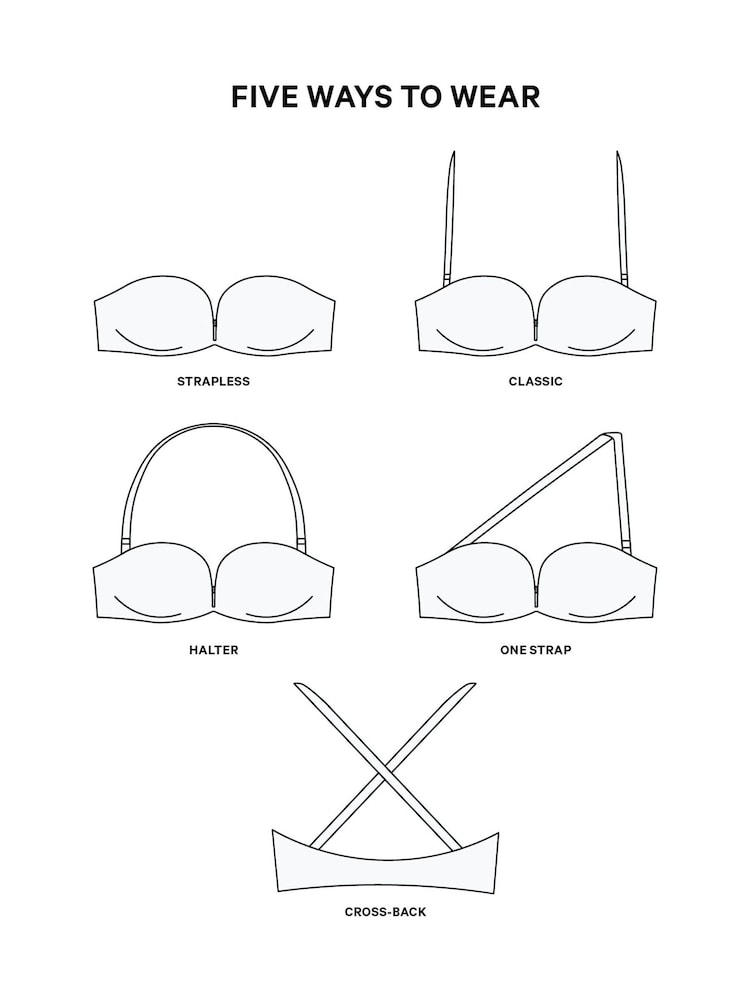 Victoria's Secret White Add 2 Cups Push Up Bombshell Strapless Bra - Image 3 of 3