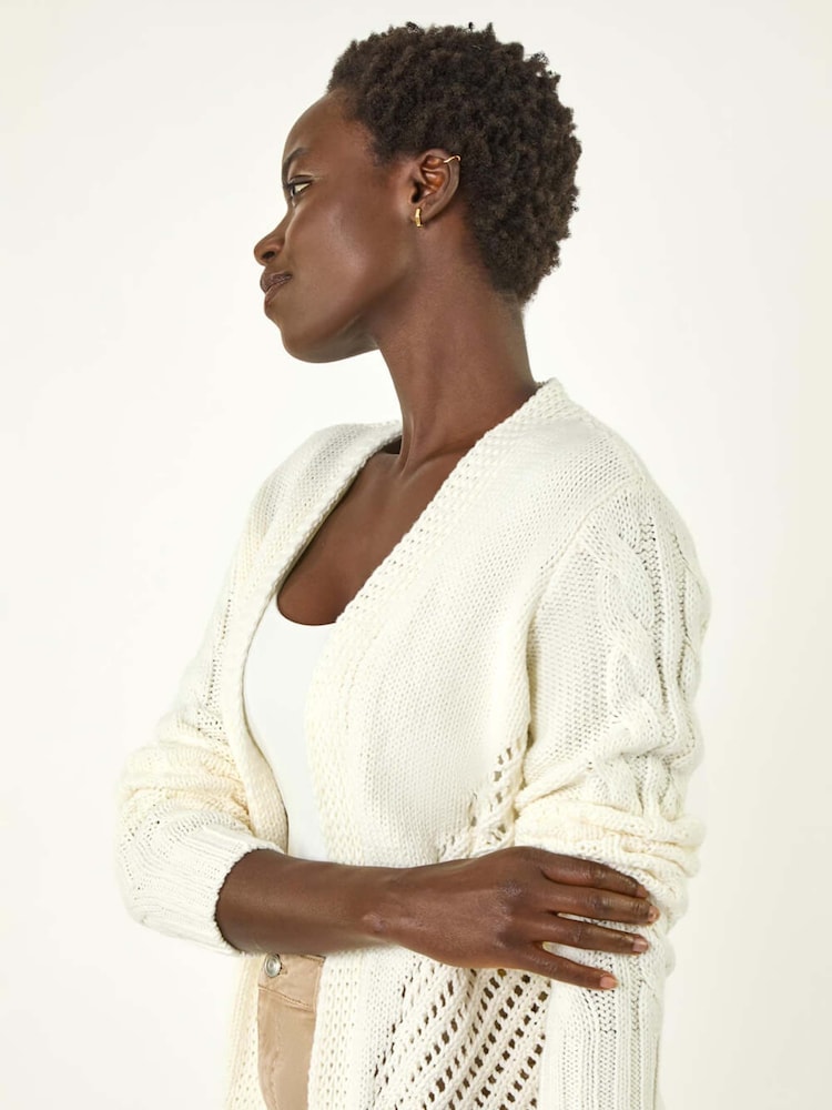 Roman Edge To Edge Lightweight Knit Cardigan - Imagem 1 de 5