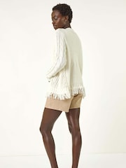 Roman Edge To Edge Lightweight Knit Cardigan - Imagem 3 de 5