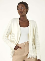 Roman Edge To Edge Lightweight Knit Cardigan - Imagem 4 de 5