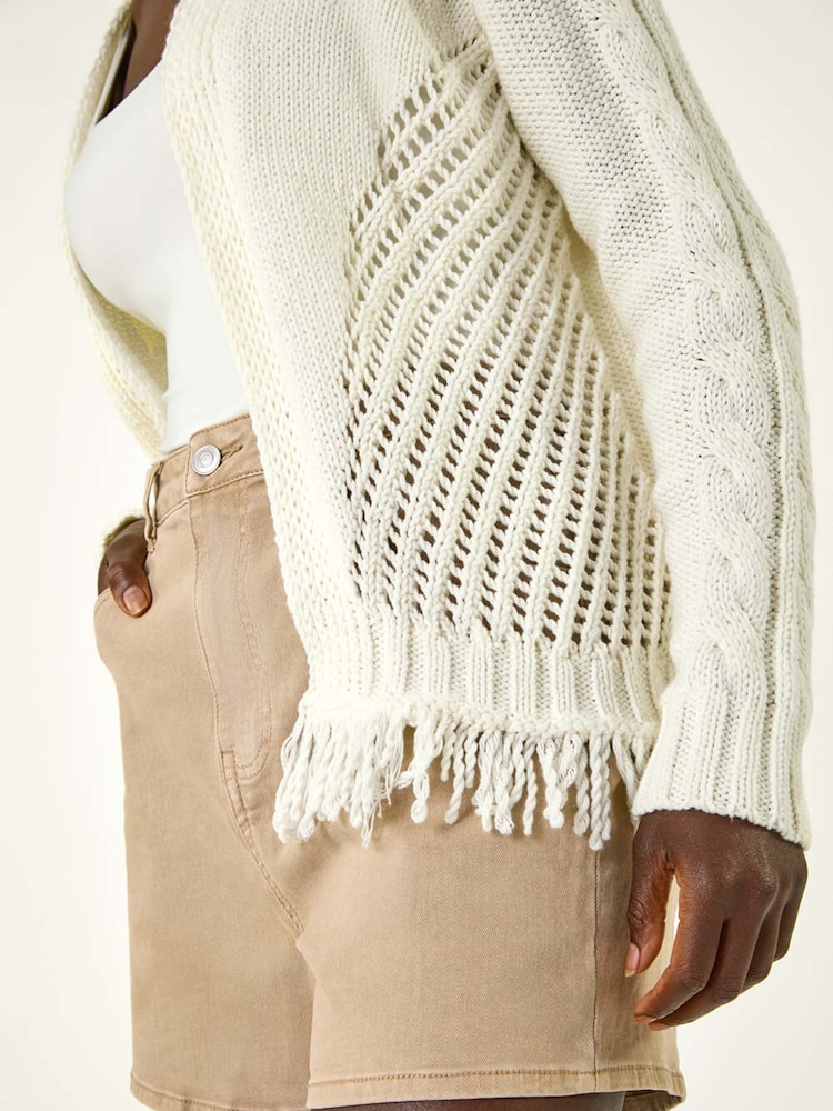 Roman Edge To Edge Lightweight Knit Cardigan - Imagem 5 de 5