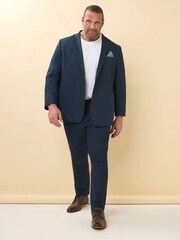 BadRhino Big & Tall Blue Suit Trousers - Image 2 of 5