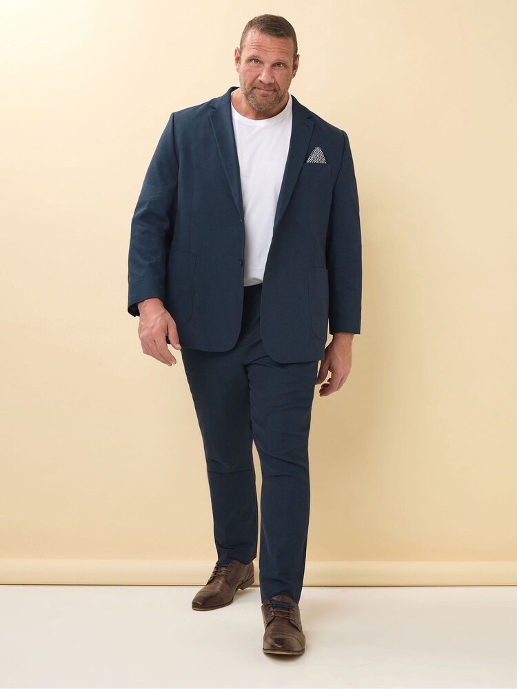 BadRhino Big & Tall Blue Suit Trousers - Image 2 of 5 BadRhino Big & Tall Blue Suit Trousers - Image 2 of 5