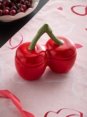 Cherry & Almond Ceramic Cherry Valentines Decorative Candle - Image 2 of 4
