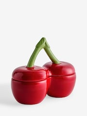 Cherry & Almond Ceramic Cherry Valentines Decorative Candle - Image 4 of 4