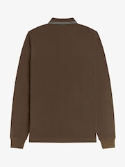 Fred Perry Twin Tipped Long Sleeve Polo Shirt - Imagen 2 de 2