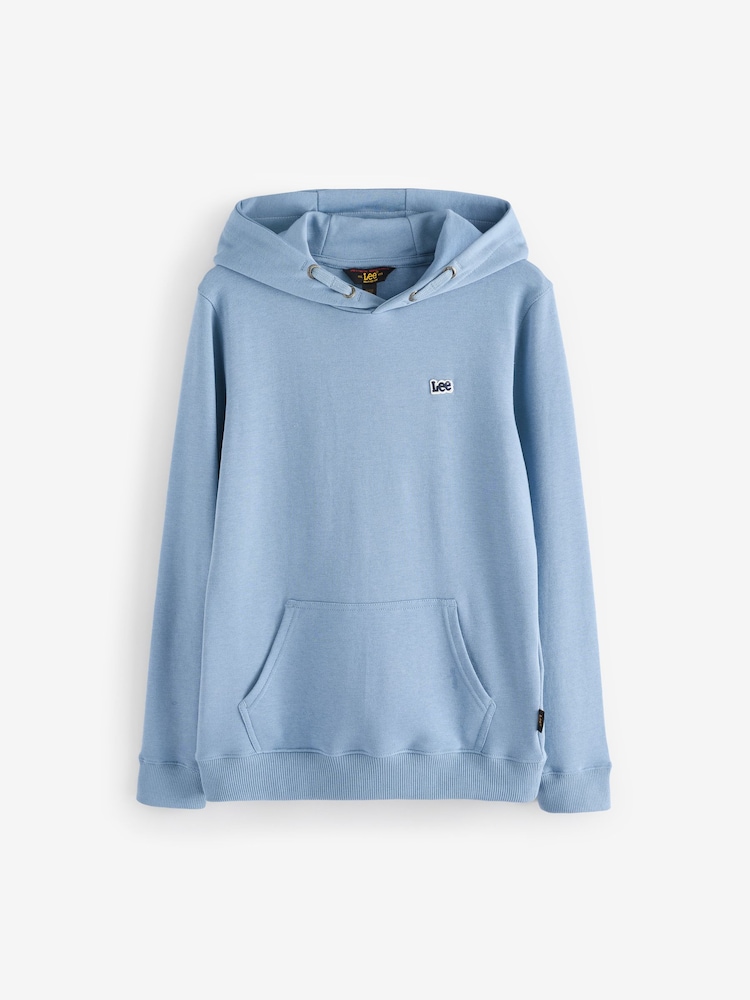 Lee Blue Boys Badge 100% Cotton Hoodie - Image 1 of 1