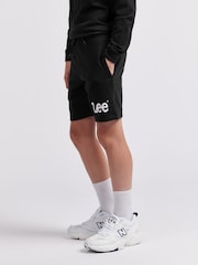 Lee Black Boys Wobbly 100% Cotton Graphic Shorts - Image 4 of 8