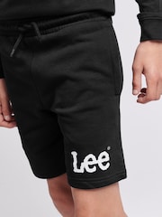 Lee Black Boys Wobbly 100% Cotton Graphic Shorts - Image 5 of 8