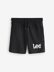 Lee Black Boys Wobbly 100% Cotton Graphic Shorts - Image 6 of 8