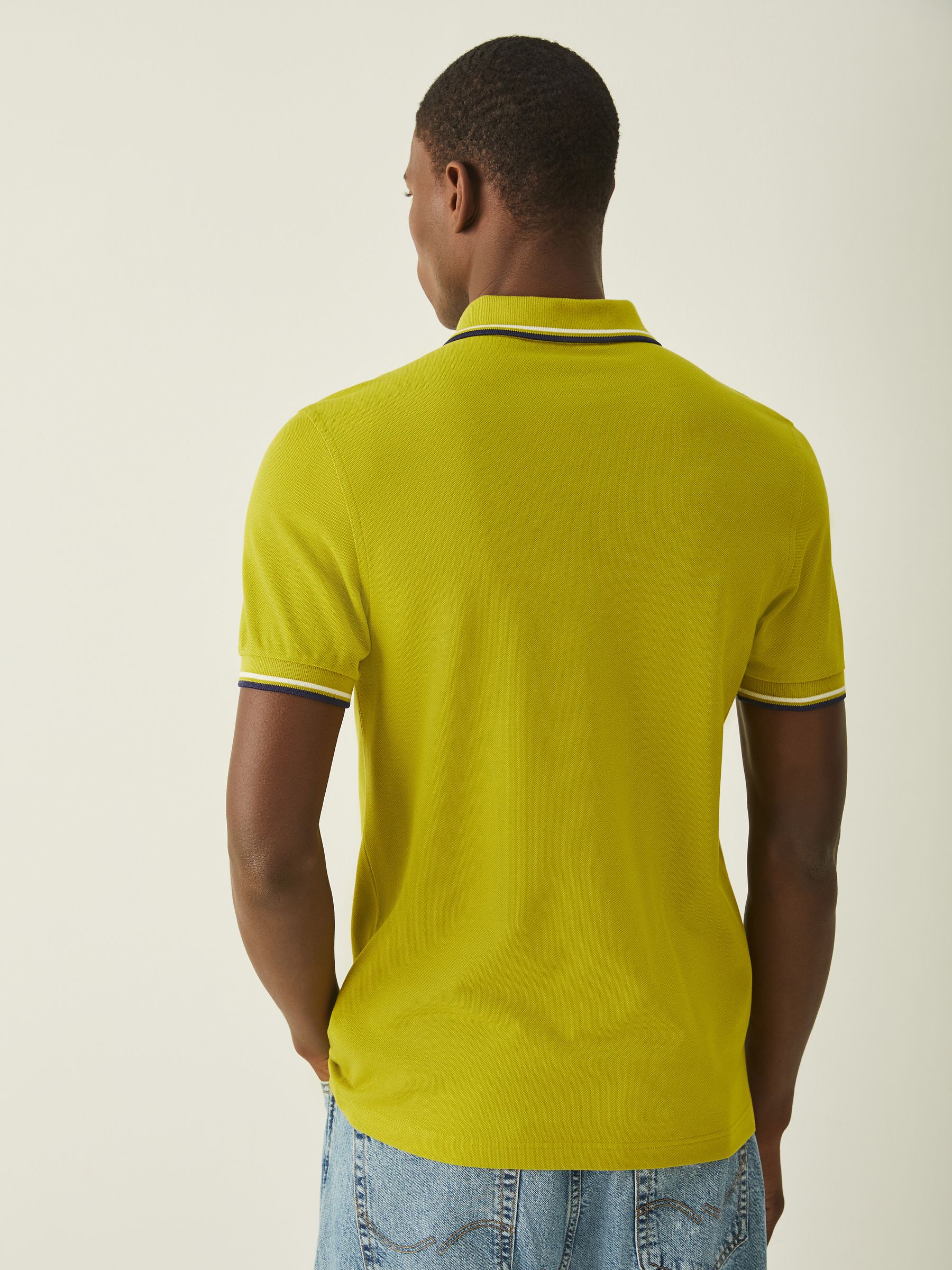 Buy Fred Perry Yellow Twin Tipped Polo Shirt from Next USA