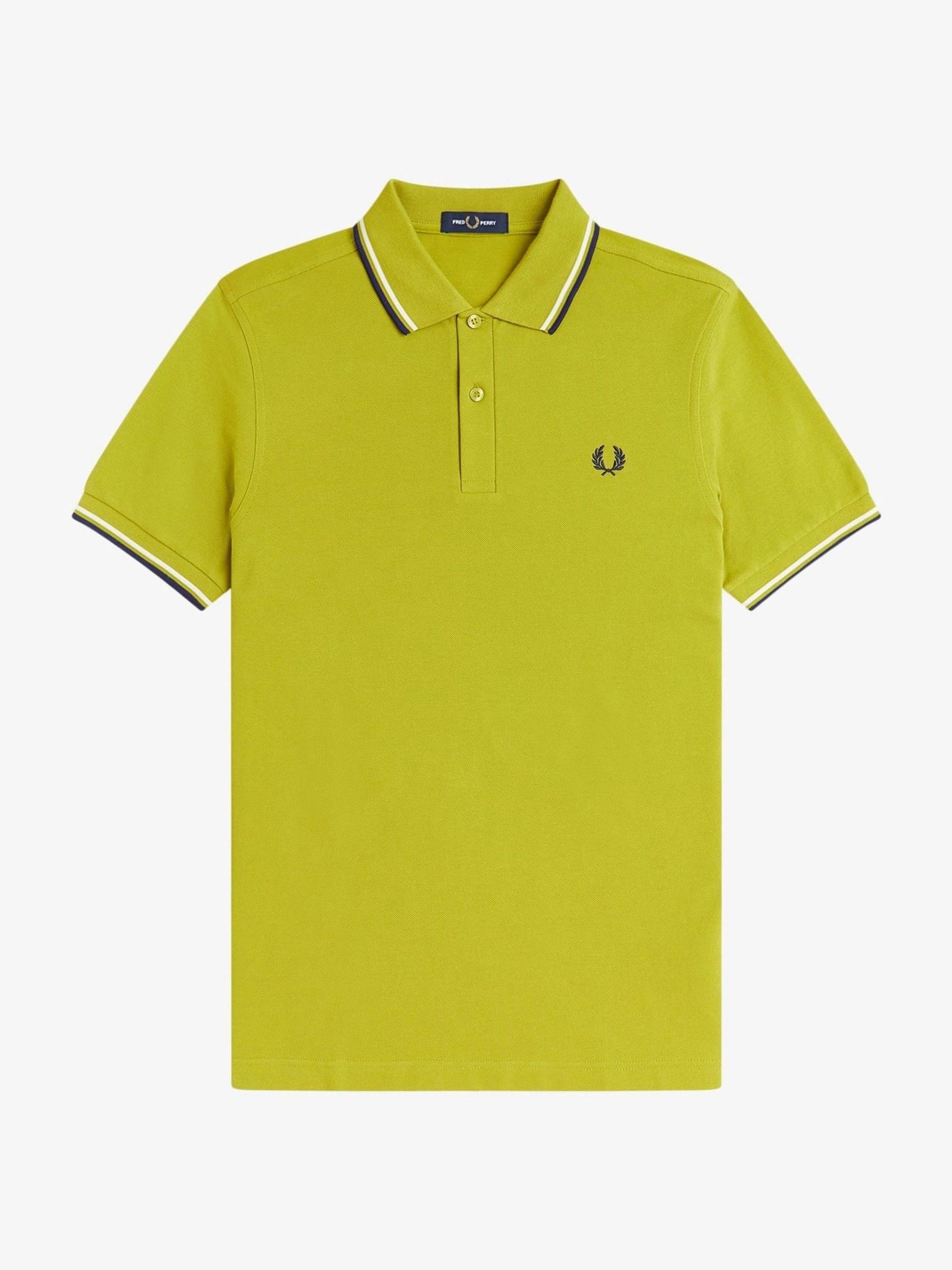 Buy Fred Perry Yellow Twin Tipped Polo Shirt from Next USA