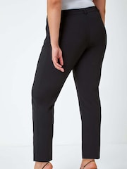 Roman Black Curve Straight Leg Trousers - Image 4 of 5