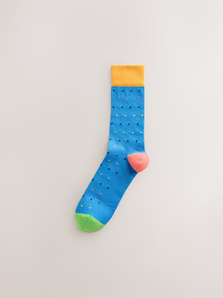 Bright Red/Yellow/Orange Pattern Socks 8 Pack - Image 11 of 11 Bright Red/Yellow/Orange Pattern Socks 8 Pack - Image 11 of 11