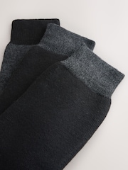 Charcoal Grey Thermal Heavyweight Socks 3 Pack - Image 5 of 6