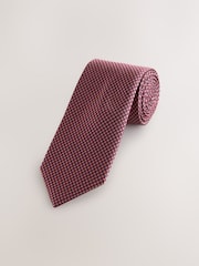 Blue Italian Silk Design Tie - Image 1 of 3