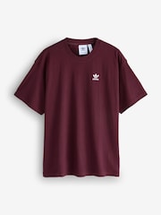 adidas Originals Maroon Red T-Shirt - Image 1 of 1