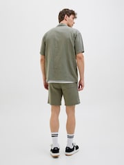 JACK & JONES Seersucker Revere Collar 100% Cotton Shirt And Shorts Set - Bild 2 von 7