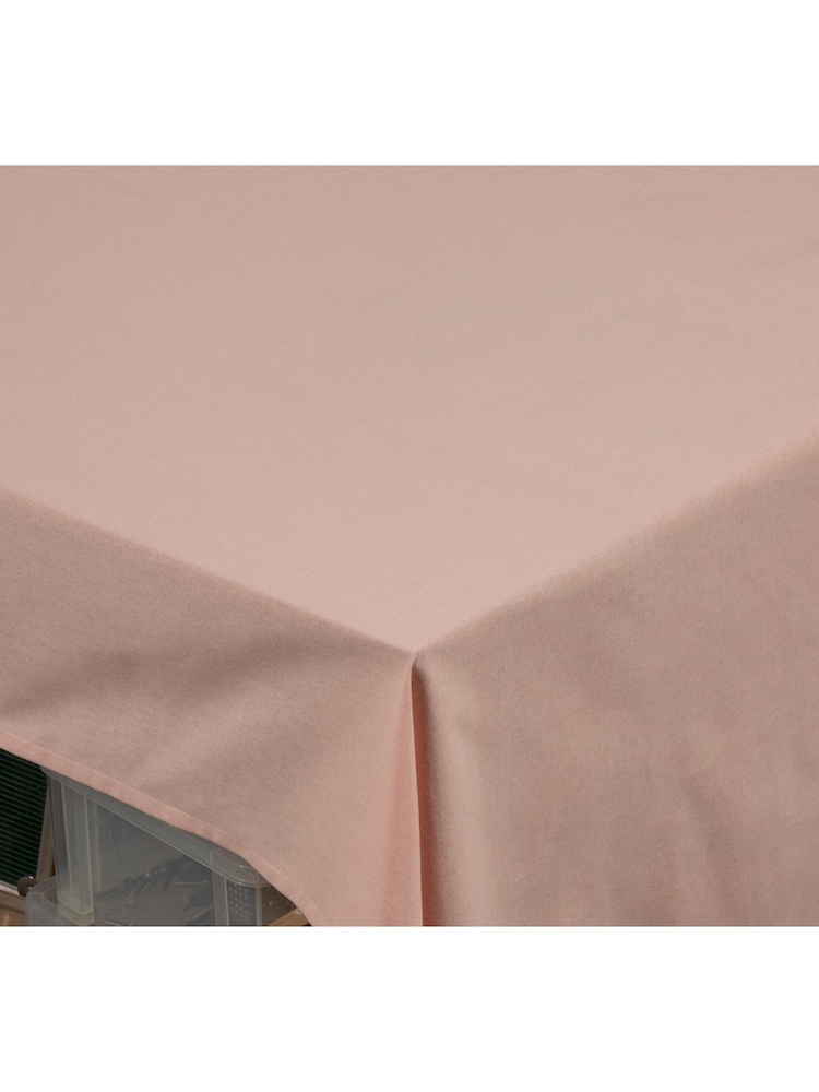 Esselle Pink Avon 100% Cotton 240x140cm Blush Table Cloth - Image 2 of 5