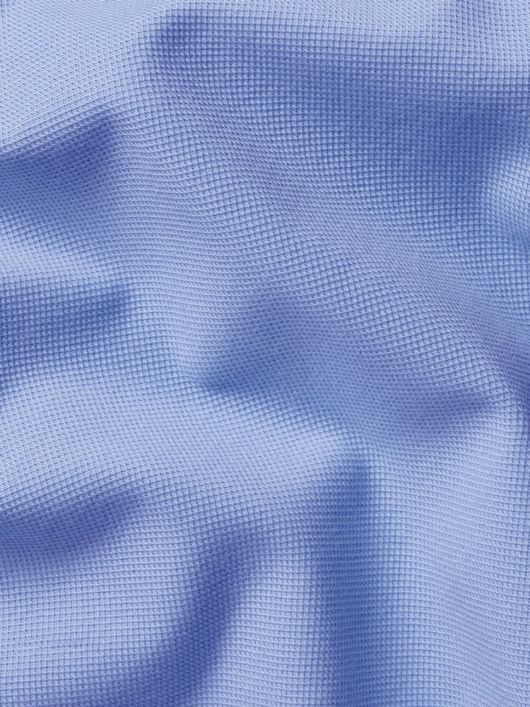 Charles Tyrwhitt Blue Short Sleeve Smart Pique Polo Shirt - Image 5 of 5 Charles Tyrwhitt Blue Short Sleeve Smart Pique Polo Shirt - Image 5 of 5