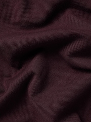 Charles Tyrwhitt Red Short Sleeve Smart Pique Polo Shirt - Image 5 of 5