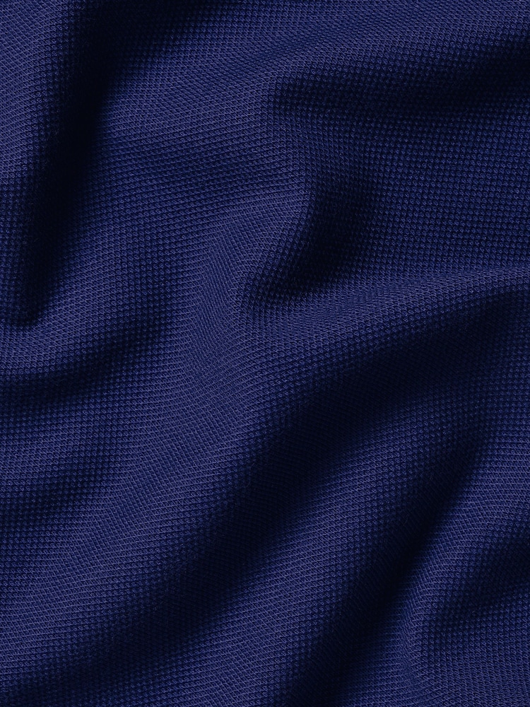 Charles Tyrwhitt Royal Blue Short Sleeve Smart Pique Polo Shirt - Image 5 of 5