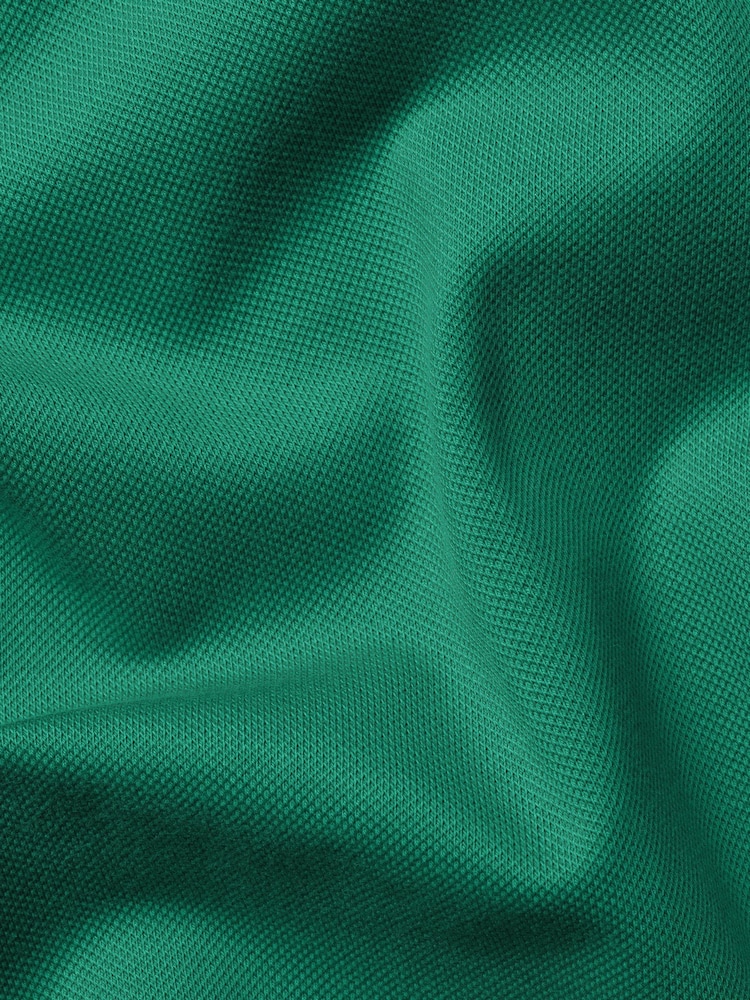 Charles Tyrwhitt Green Short Sleeve Stretch Pique Polo Shirt - Image 5 of 5