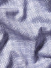 Charles Tyrwhitt Blue Slim Fit Slim Fit Egyptian 100% Cotton Check Shirt - Image 6 of 6