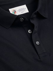 Blau - Charles Tyrwhitt The Lions Print TM Pique Polo Shirt - Bild 4 von 5