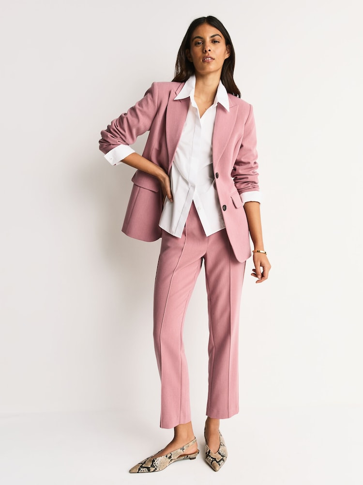 Light Pink Sculpting Tailored Slim Trousers - Image 1 of 6 Light Pink Sculpting Tailored Slim Trousers - Image 1 of 6