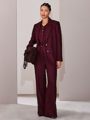 Wine Linen Rich Waistcoat - Image 3 of 9