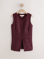 Wine Linen Rich Waistcoat - Image 7 of 9