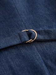 Indigoblau - Westen mit Seesterndetail und Leinen im Denim-Look - Bild 6 von 8